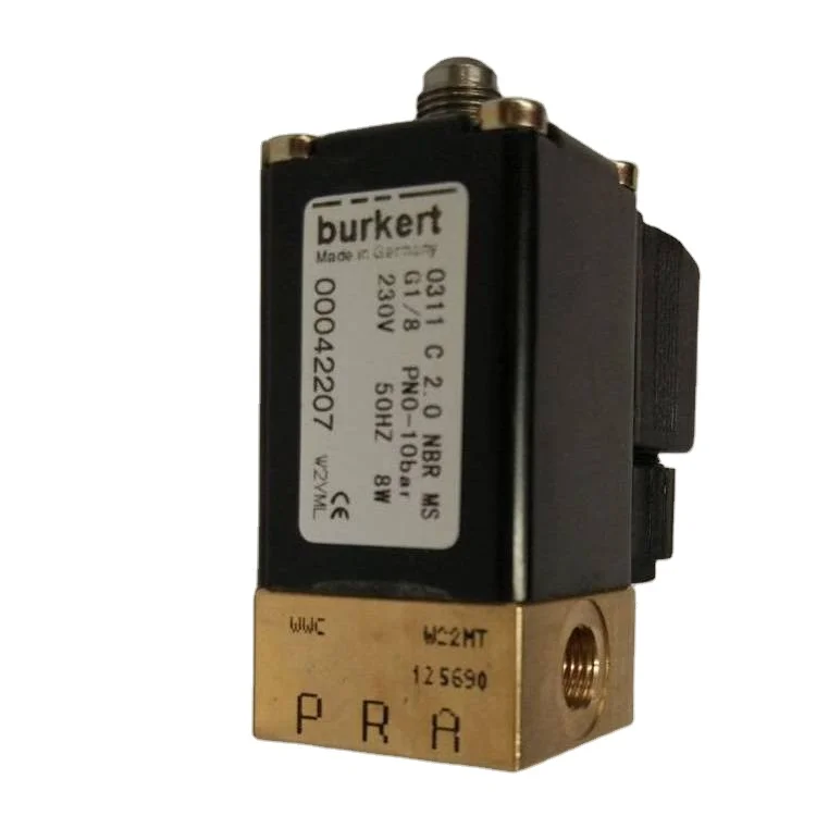 Burkert Type 6014 C Direct-acting 2/2-way Plunger Valve BURKERT Stainless Steel G1/8 24V 00125337