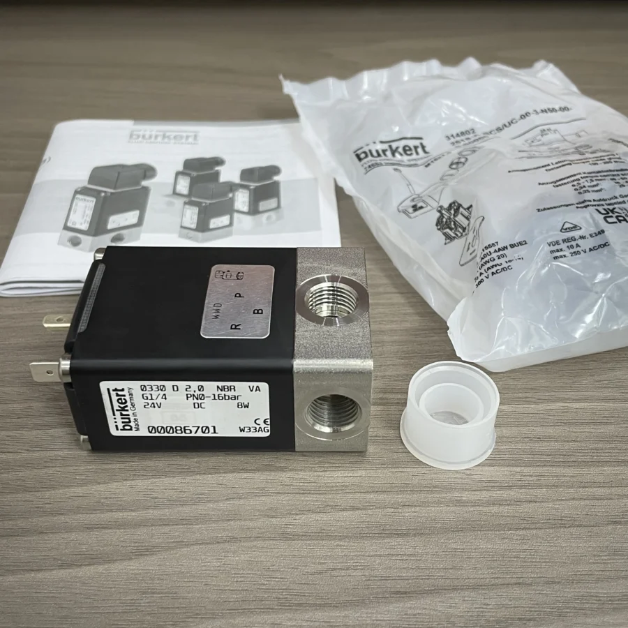 Burkert Type 0330 G1/4  Dielectric Isolation Type Solenoid Valve 00021512 00021660 00021754 00022105