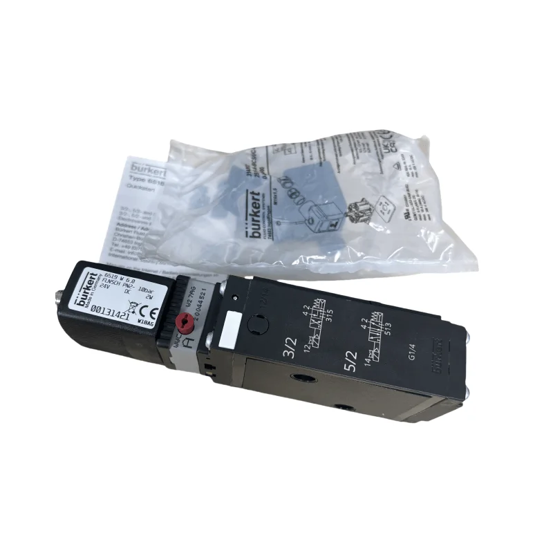 BURKERT TYPE  6519W 6.0 H8.0 Two-Position Five-Way Solenoid Valve 24V 230V 00131424 00131421