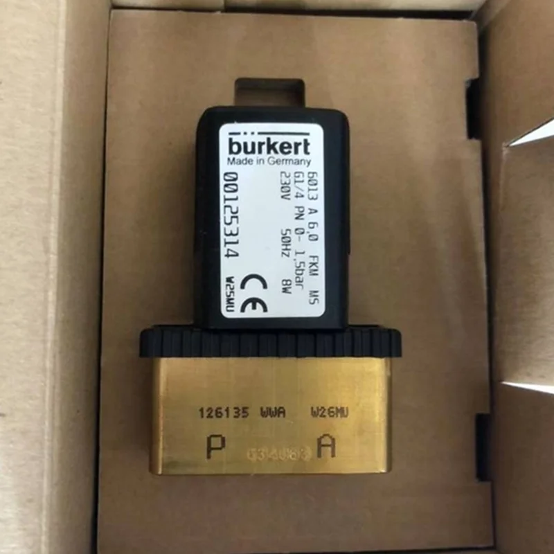 BURKERT TYPE 0330 3/2 NO.00269525 SOLENOID VALVE WITH PIVOTED ARMATURE