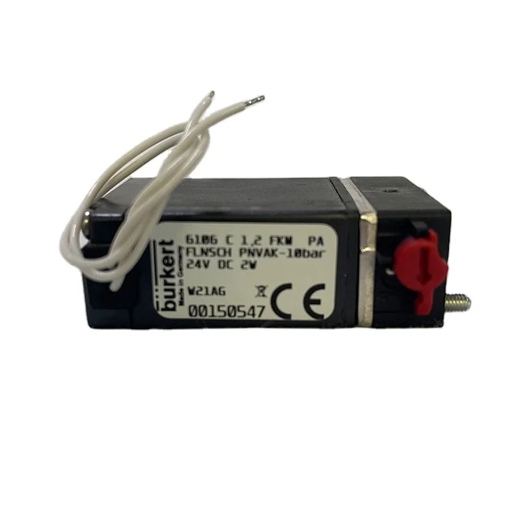 BURKERT TYPE 6106 Three-Way Solenoid Valve 1.2FKM sealed PA Valve Body 24VDC0.1m Fly Line 00150547id Valve 00221602
