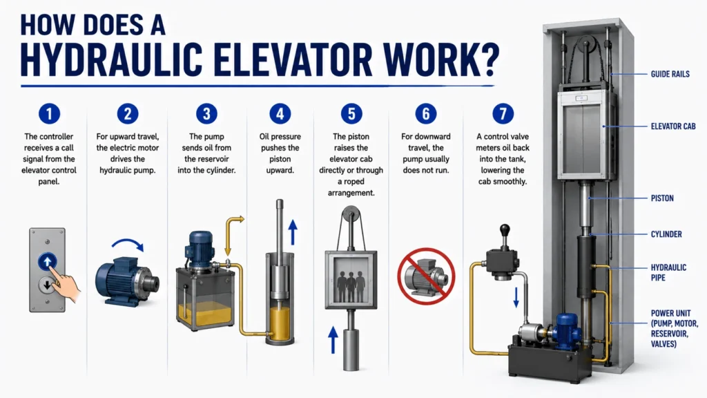How Does a Hydraulic Elevator Work