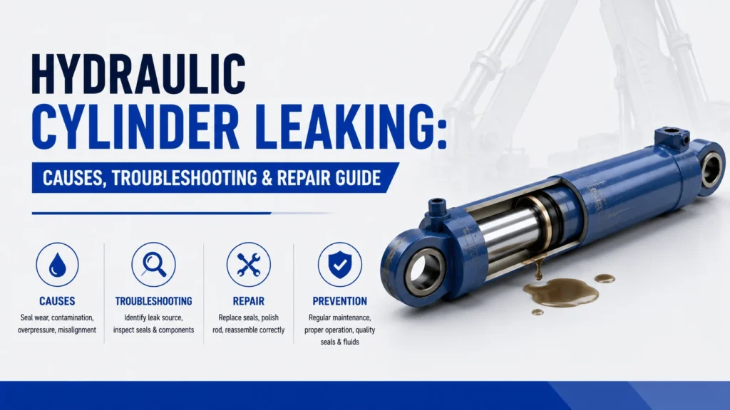 Hydraulic Cylinder Leaking- Causes, Troubleshooting & Repair Guide (1)
