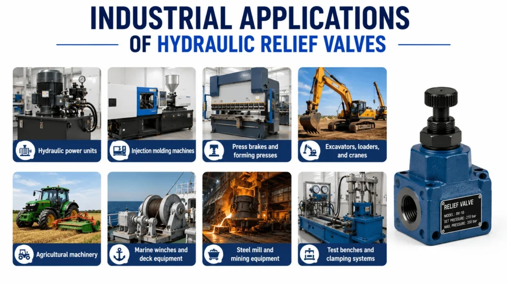 Industrial Applications of Hydraulic Relief Valves