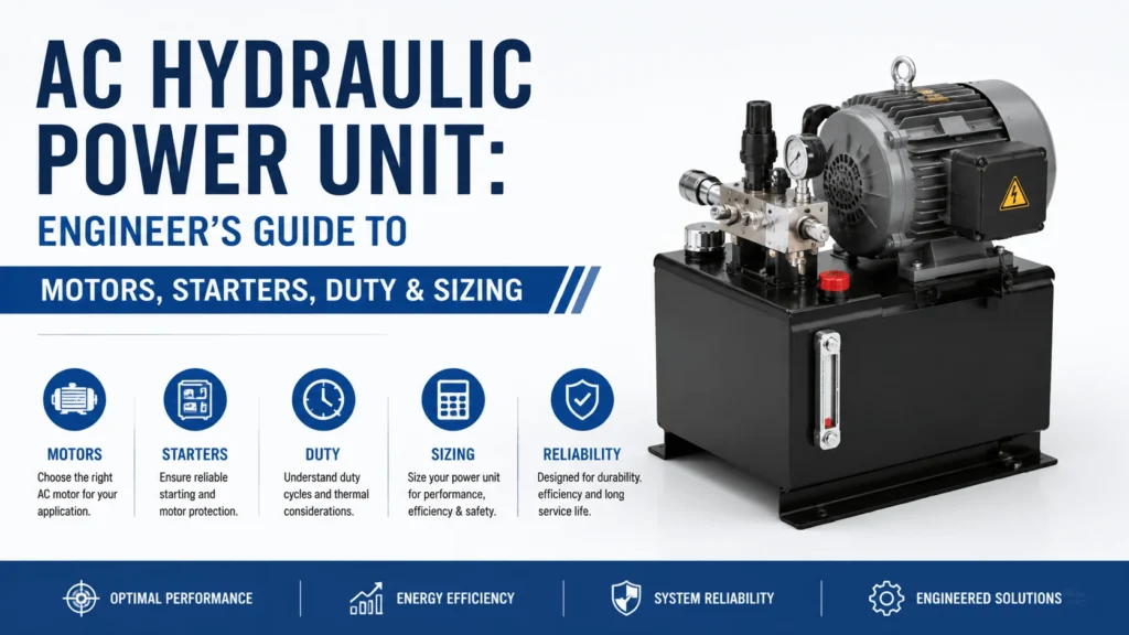 AC Hydraulic Power Unit- Engineer's Guide to Motors, Starters, Duty & Sizing