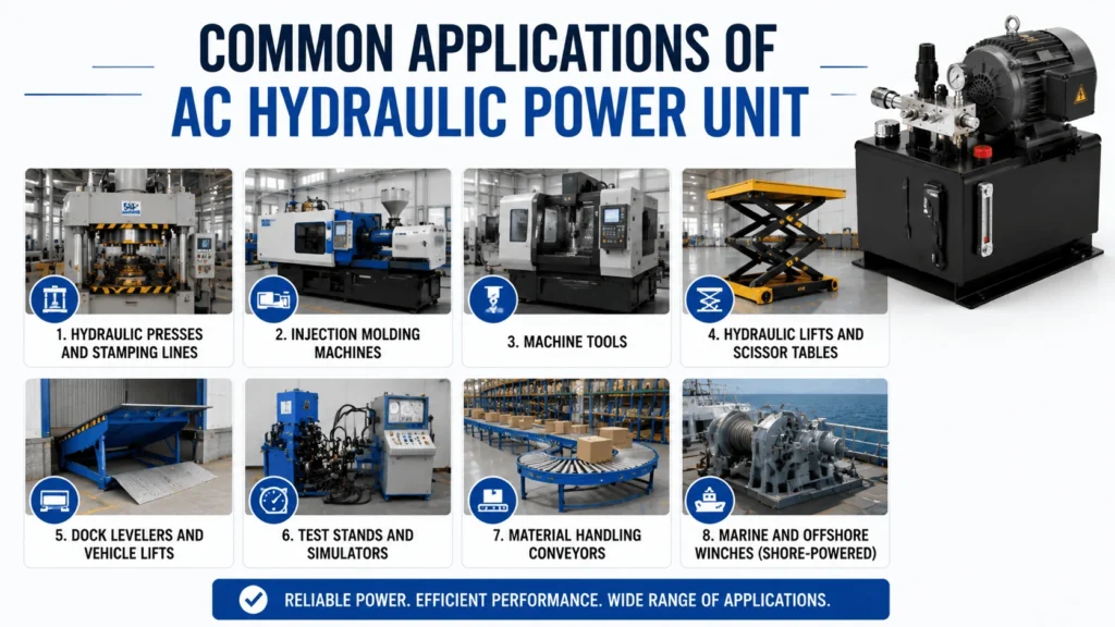 Common Applications of AC Hydraulic Power Unit