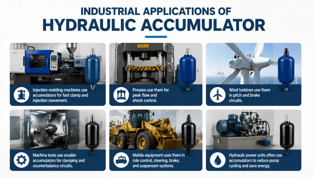 Industrial Applications of Hydraulic Accumulator
