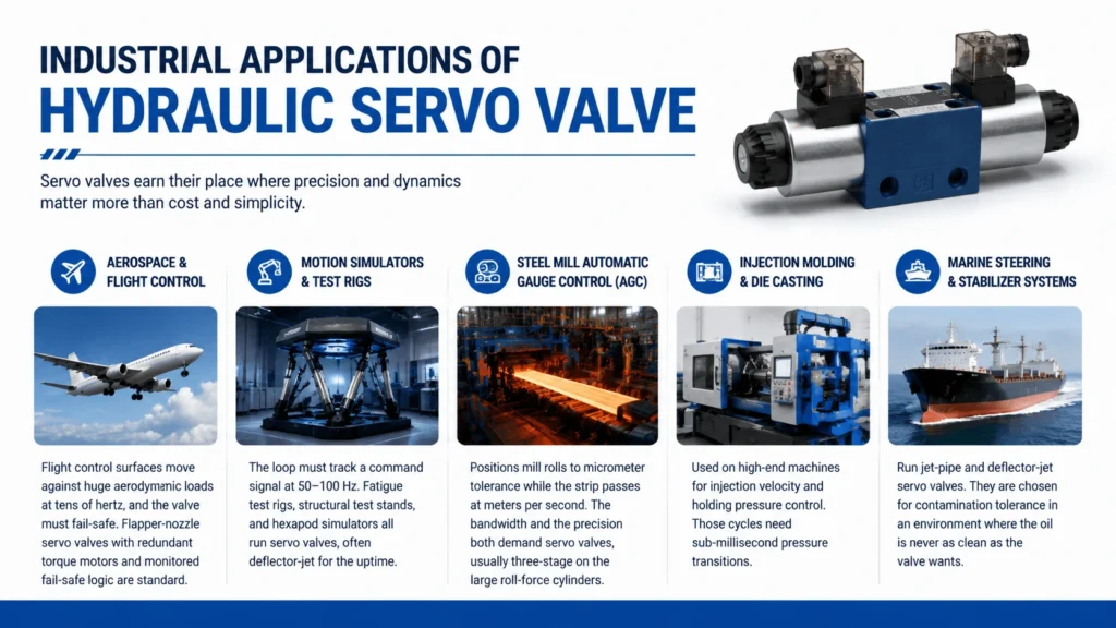 Industrial Applications of Hydraulic Servo Valve