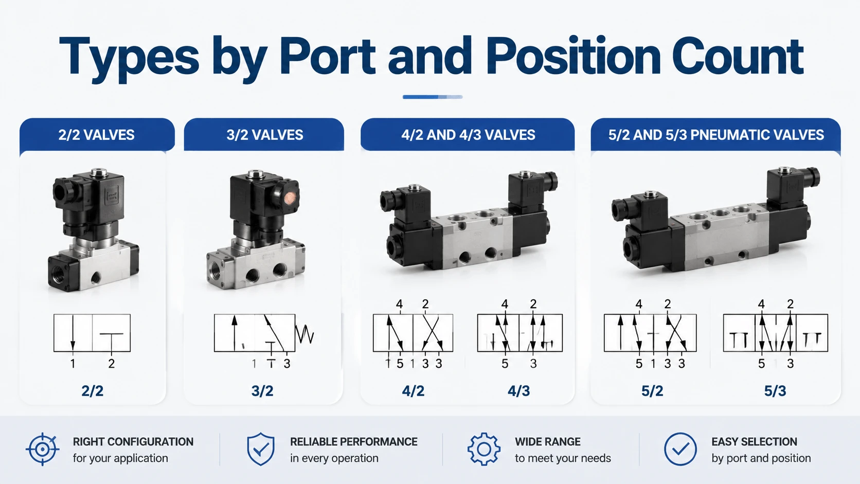 Types by port and position count