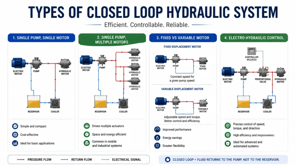 Types of Closed Loop Hydraulic System