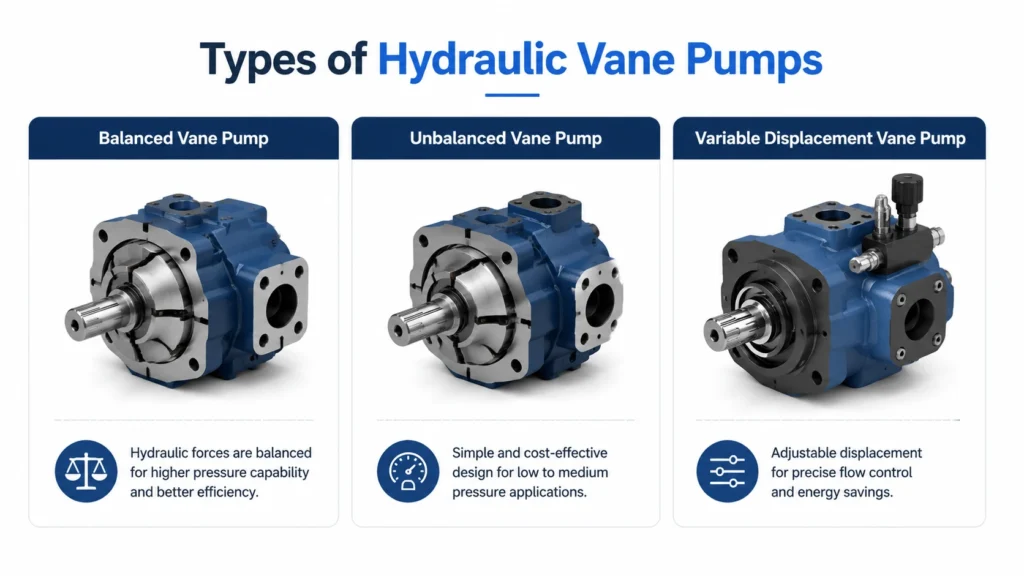 Types of Hydraulic Vane Pumps