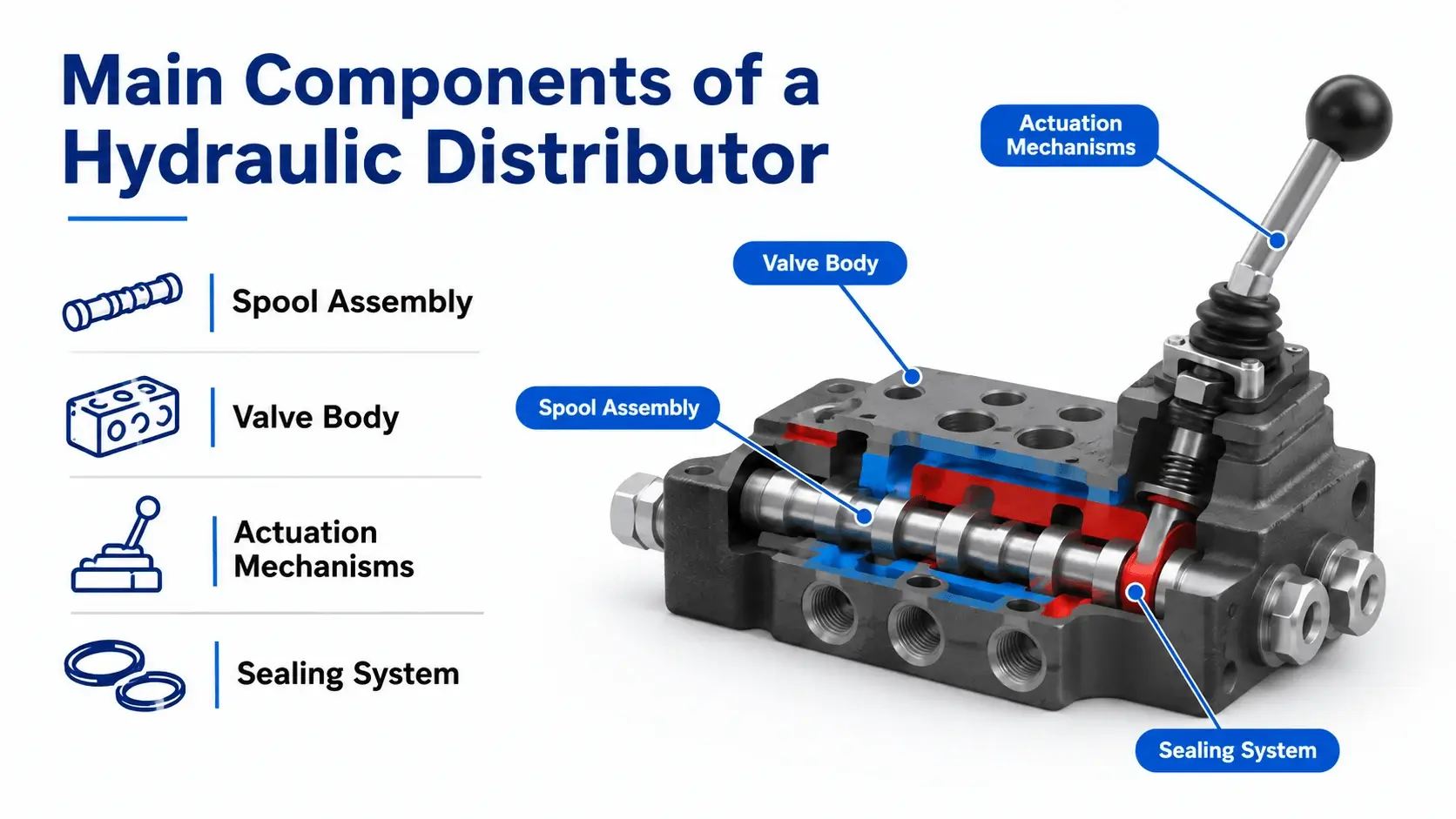 Main Components of a Hydraulic Distributor