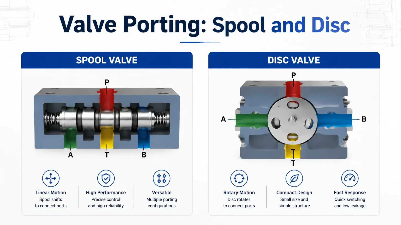 Valve Porting- Spool and Disc
